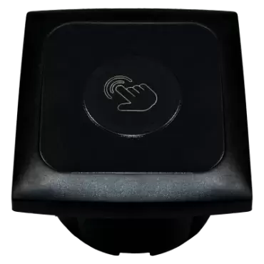 High-end C-Line black touch control switch and dimmer for caravans, motorhomes and campers.