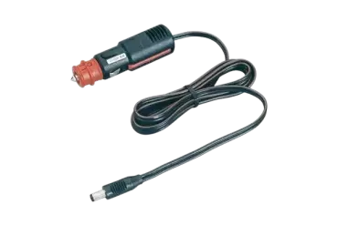 12V male socket cable with straight output connector for multiple applications in caravans, motorhomes and campers.