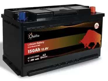 150Ah 12.8V LiFePO4 Lithium Battery under the seat with Bluetooth BMS for motorhomes and campers.