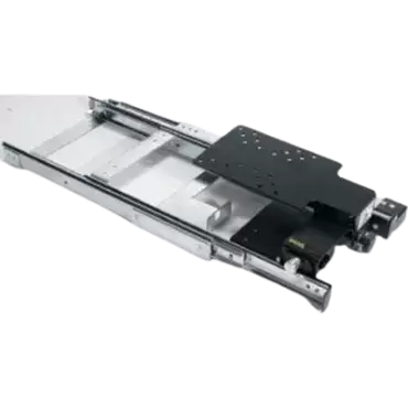 Lippert TV support with sliding right output and 220º rotation for caravans, motorhomes and campers.