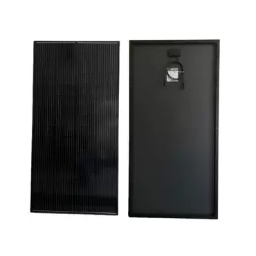 Black 240W 12V monocrystalline solar panel measuring 1520x760x30mm for caravans, motorhomes and campers.