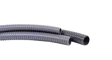 Flexible pipe with a diameter of 40 mm, suitable for connecting tanks together and for use as drains, etc.