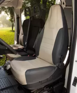 Fiat Ducato seat cover from 2007 Grey/Beige, motorhomes and campers.