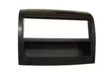 Glossy black 1-Din frame replacing the original Fiat, Citroen and Peugeot frame for motorhomes and campers.