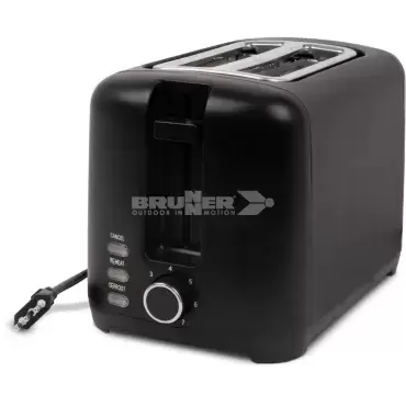 Brunner Minuwatt low power consumption 230V 780W-930W toaster for caravans, motorhomes and campers.