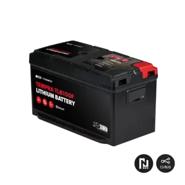 Dometic NDS TEMPRA TLBF 150AH lithium battery for motorhomes and campers.
