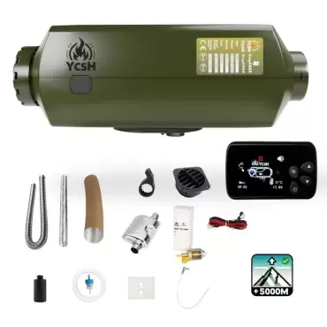 YCSH 2KW 12V Diesel Parking Heater with Bluetooth for Caravans, Motorhomes and Campers.