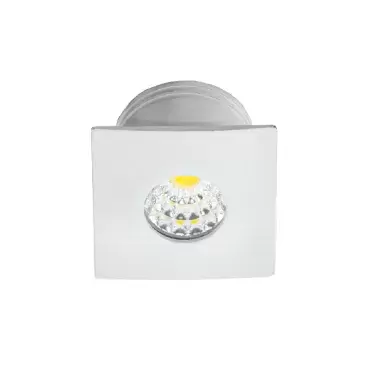 12V square white COB LED spotlight for recessed mounting in caravans, motorhomes and campers.