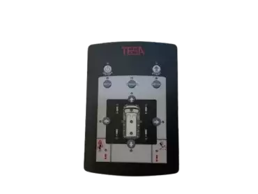 Original replacement control panel for electric self-lift legs of motorhomes and campers.