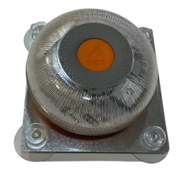 Universal metal bracket for V16 sign, specially designed for motorhomes and vehicles with non-metallic panels.