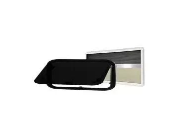 Side window 650X300 Masis aluminum frame AM + Blind for campervans and motorhomes.