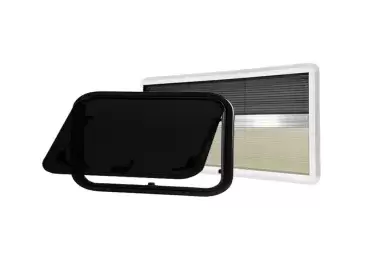 Side window 850X450 Masis aluminum frame AM + Blind for campervans and motorhomes.