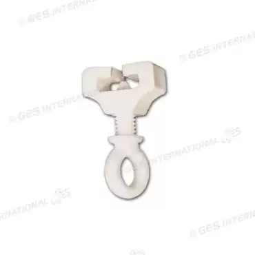 STOP type hook for curtains and curtains of caravans, motorhomes and camper.