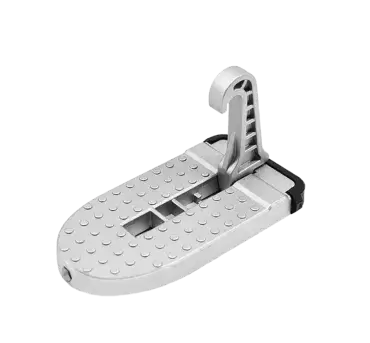 Portable step and glass breaker hammer, access to car roof, camper or 4x4 overland.