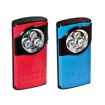 BLUE flashlight type PETAC 3 Led to batteries, camping caravaning, 4x4 overland.