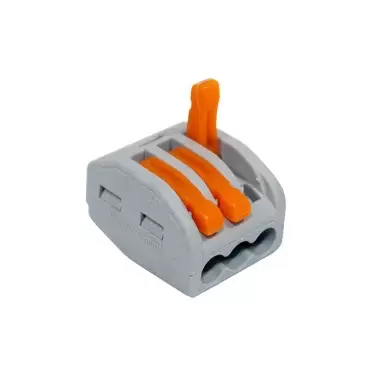 Quick connection strip from 2.5 to 4 mm, 3 poles