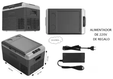Refrigerator freezer EZA 30 Liters 12V compressor + 220V connector as a GIFT, Caravans, motorhomes, camper and 4x4 overland.
