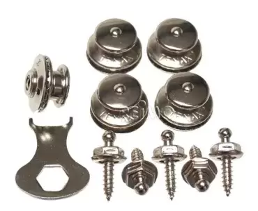 Multipurpose fixing button, blinds and insulators for camping caravaning.