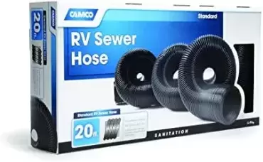 70mm 3" tube with 5.20 meters of flexible drainage for gray and black water from caravans, motorhomes and campers.