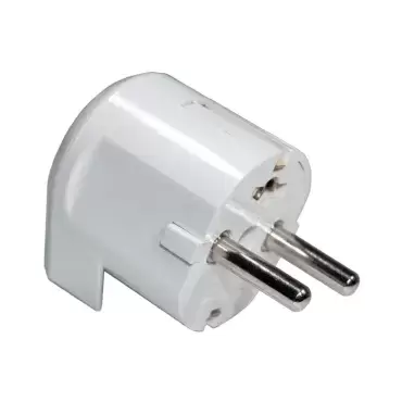 Plug with 90º side outlet for multiple applications.