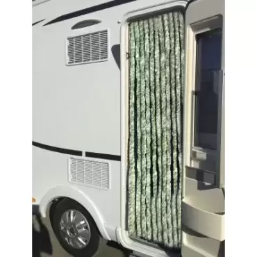 Tricolor curtain entrance door caravan motorhome