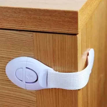 Multifunctional retainer lock for drawers and furniture in caravans, motorhomes and campers.