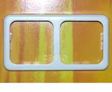 Double frame, CLASSIC line for WHITE switches and sockets for caravans, motorhomes and camper.