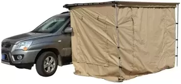 Enclosure for 4x4 overland awning of 2 x 2.5 meters with interior floor.