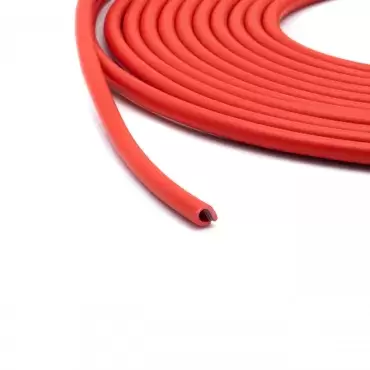 U-shaped RED rubber profile for door protection and vehicle decoration.