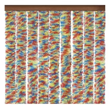 Multicolored velvet curtain 560x1850 motorhome caravan