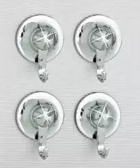 Hanger with chrome suction cup for caravans, motorhomes and campers.