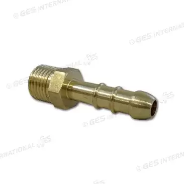 Male connector with 1/4" thread to 10 mm tube connection outlet