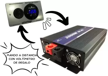 Inversor 12V 220V 1000W (2000W) Onda pura