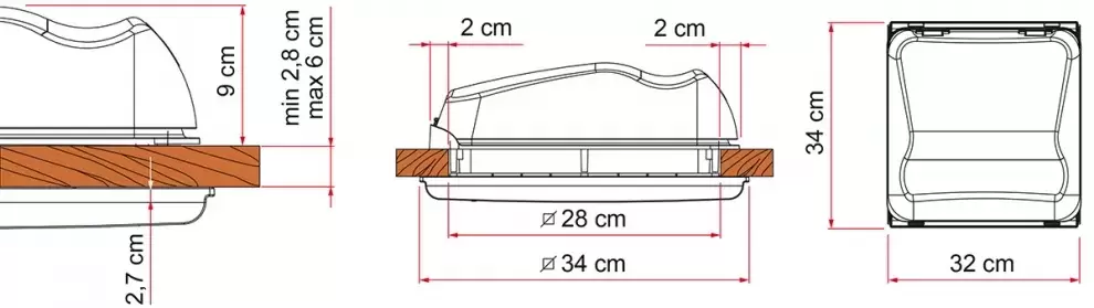 Claraboya Fiamma VENT 28F tapa blanca 28x28 NUEVO MODELO caravana autocaravana camper