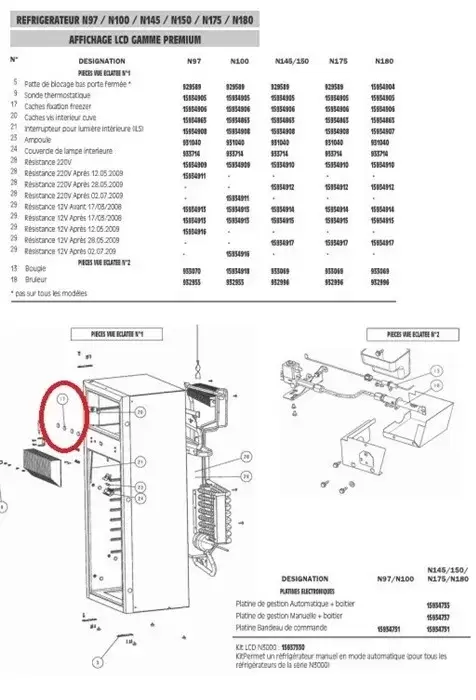 Recambio 6 tapones para frigoríficos Thetford para autocaravanas, caravanas y camper