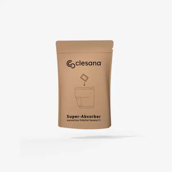 Bolsitas super absorbentes para inodoros y wc Clesana C1, pack de 20 unidades.