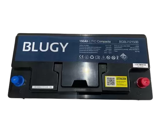 Bateria de Litio 12V 150AH instalación bajo asiento de autocaravanas y camper.