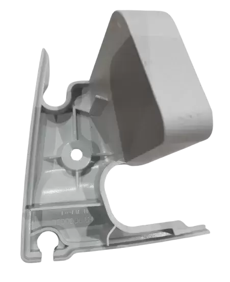 Recambio tapa derecha para toldos Dometic PW1100 de caravanas y autocaravanas.  Color blanco.