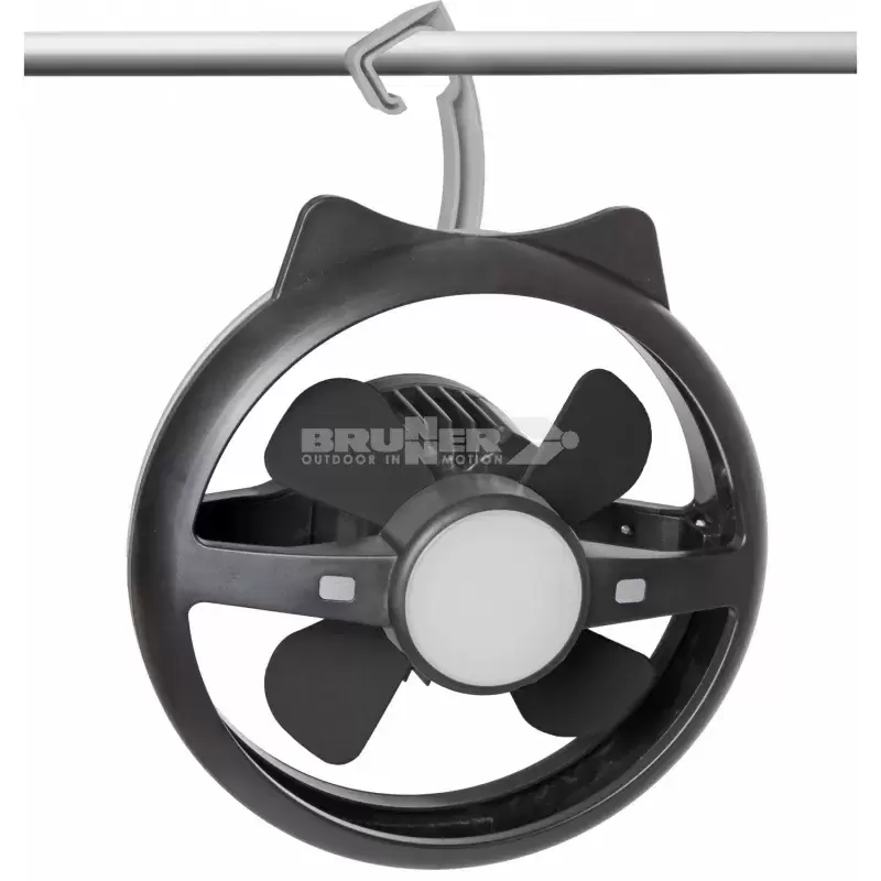 Ventilador y lampara Led recargable camping, caravaning, overland.