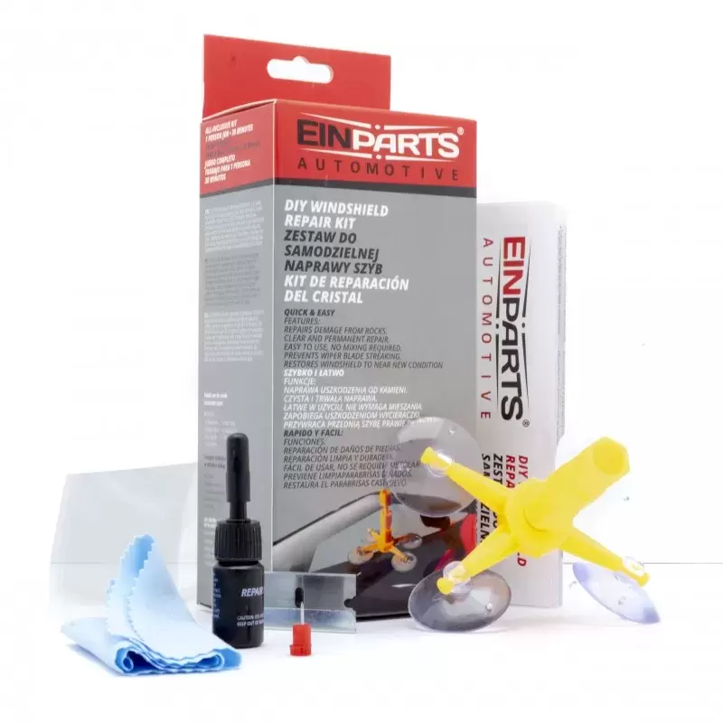 El kit para la autorreparación / renovación de vidrio le permite eliminar astillas, arañazos profundos y grietas.