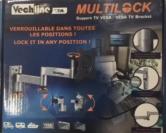 Soporte Vechline Tv 3 posibilidades caravana autocaravana