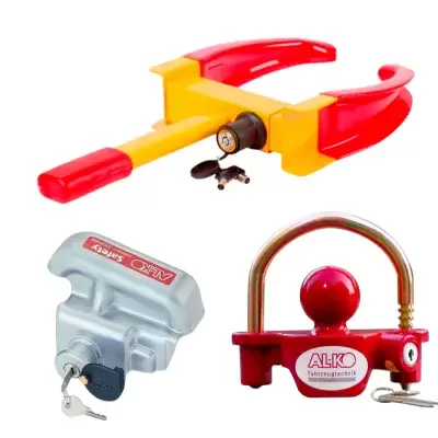 Anti-theft products and accessories for motorhomes, caravans and campers