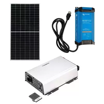solar kit, battery chargers, inverters and accessories for motorhomes