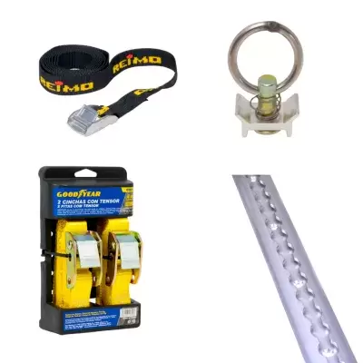 Products and accessories for fixing luggage in motorhomes, caravans and campers