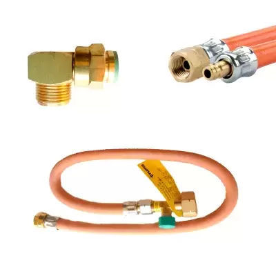 Gas lyres, gas elbows, butane hoses...