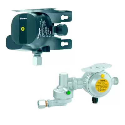 Gas mixer, horizontal and vertical, and spray gas leak detectors, for motorhomes, caravans, camping and camping.