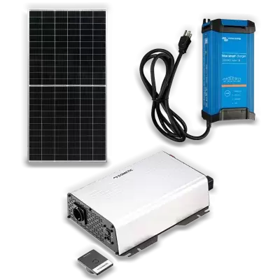 solar kit, battery chargers, inverters and accessories for motorhomes