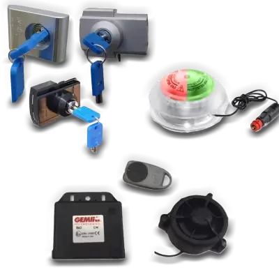 alarms, locks, gas detector for motorhome